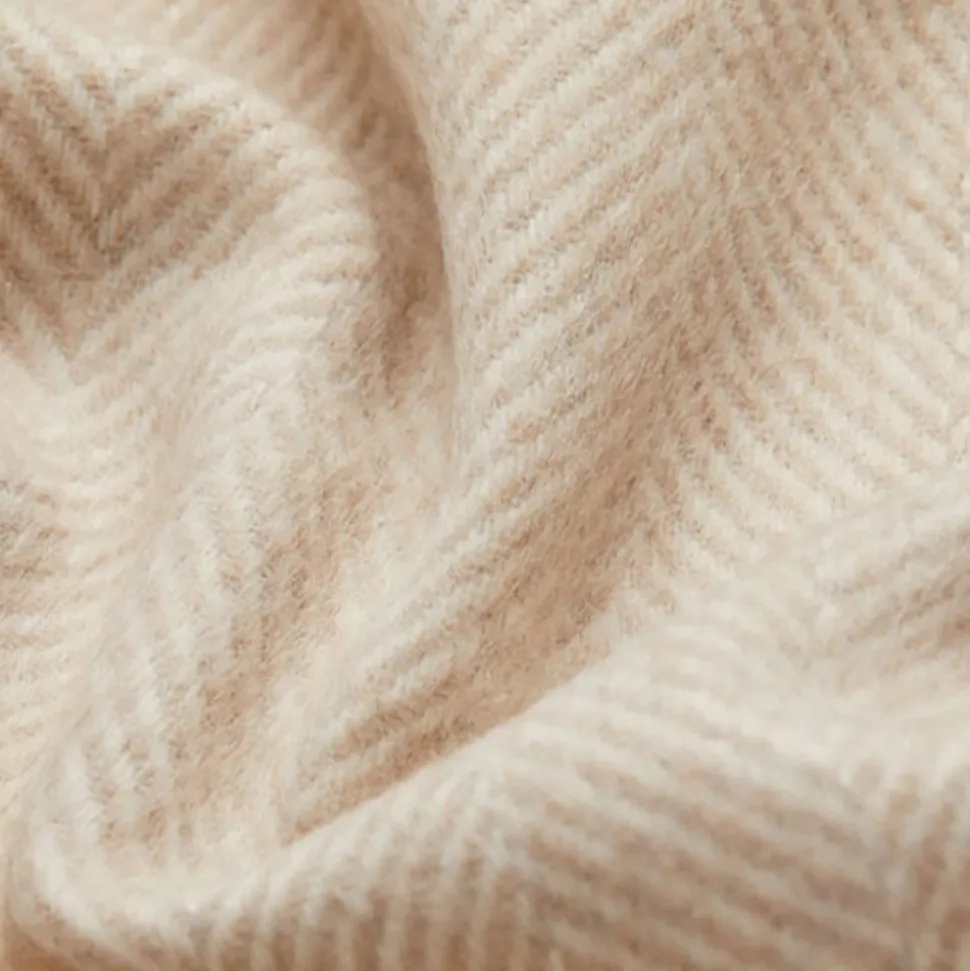 Alpaca Herringbone Throw