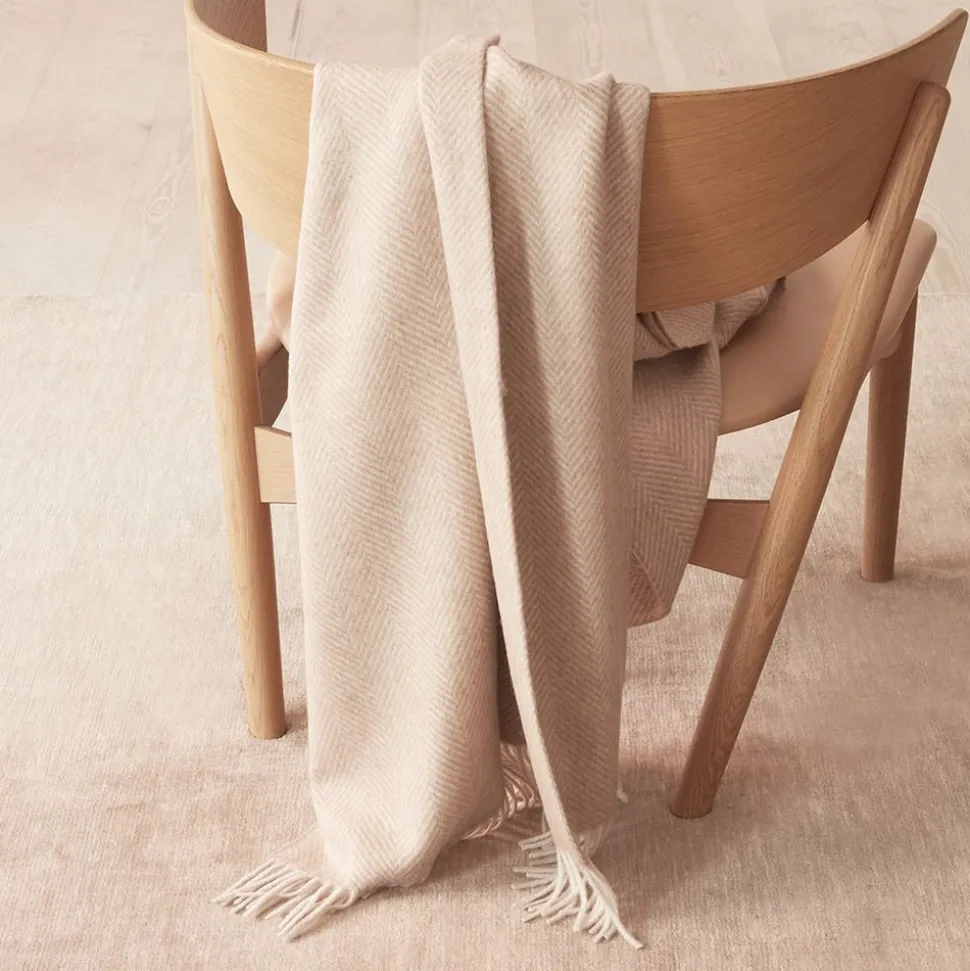 Alpaca Herringbone Throw