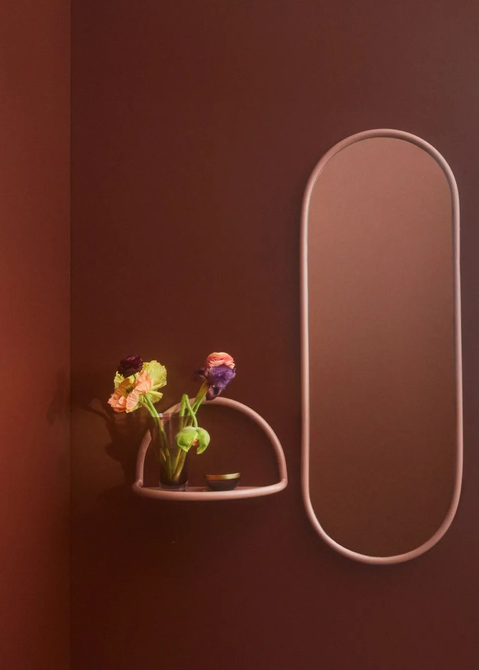 ANGUI oval mirror