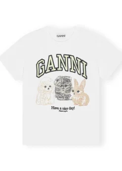 Basic Cotton Jersey Animals Relaxed T-shirt