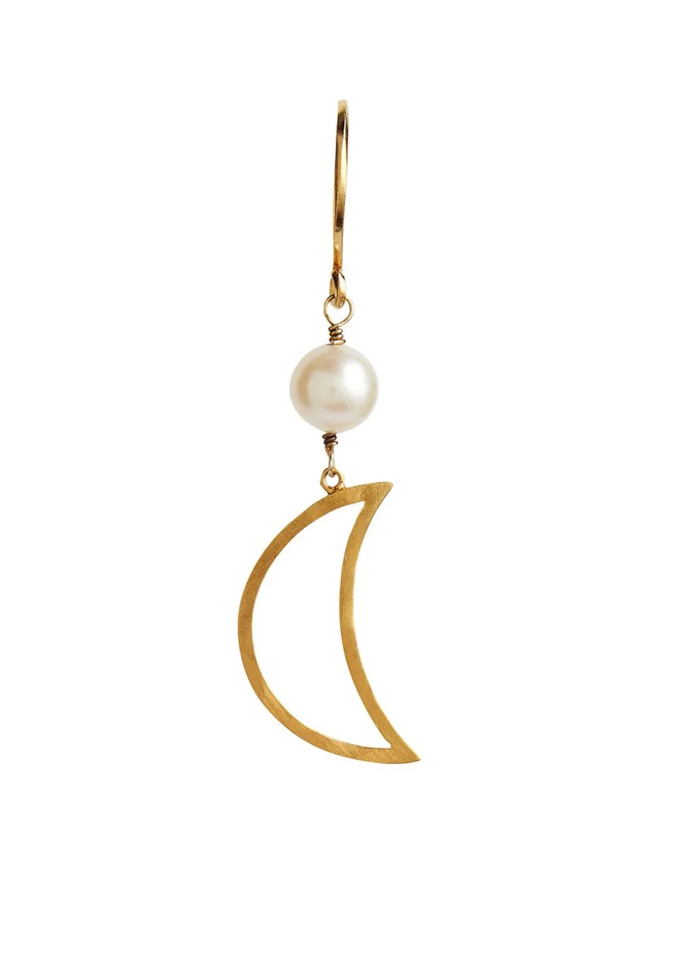 Bella Moon Earring With Pearl