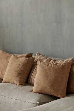 Brown Cotton Cushion