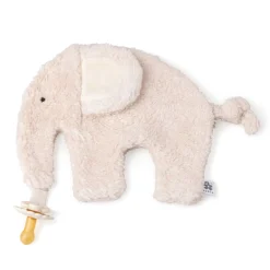 Cuddle cloth with pacifier holder