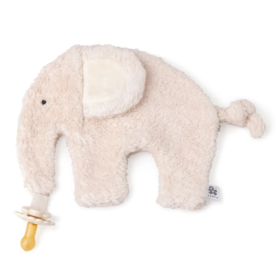 Cuddle cloth with pacifier holder
