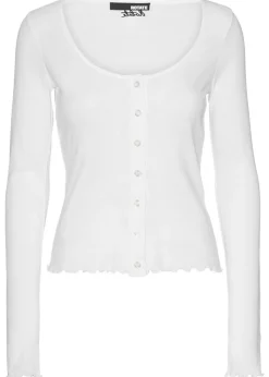 Dayana Buttoned LS Top