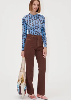 Elastic Long Sleeve Top