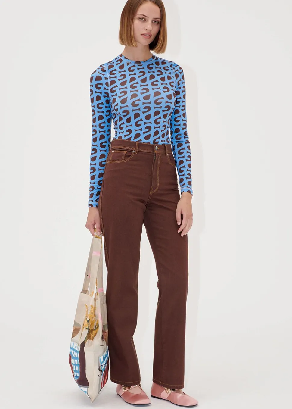 Elastic Long Sleeve Top