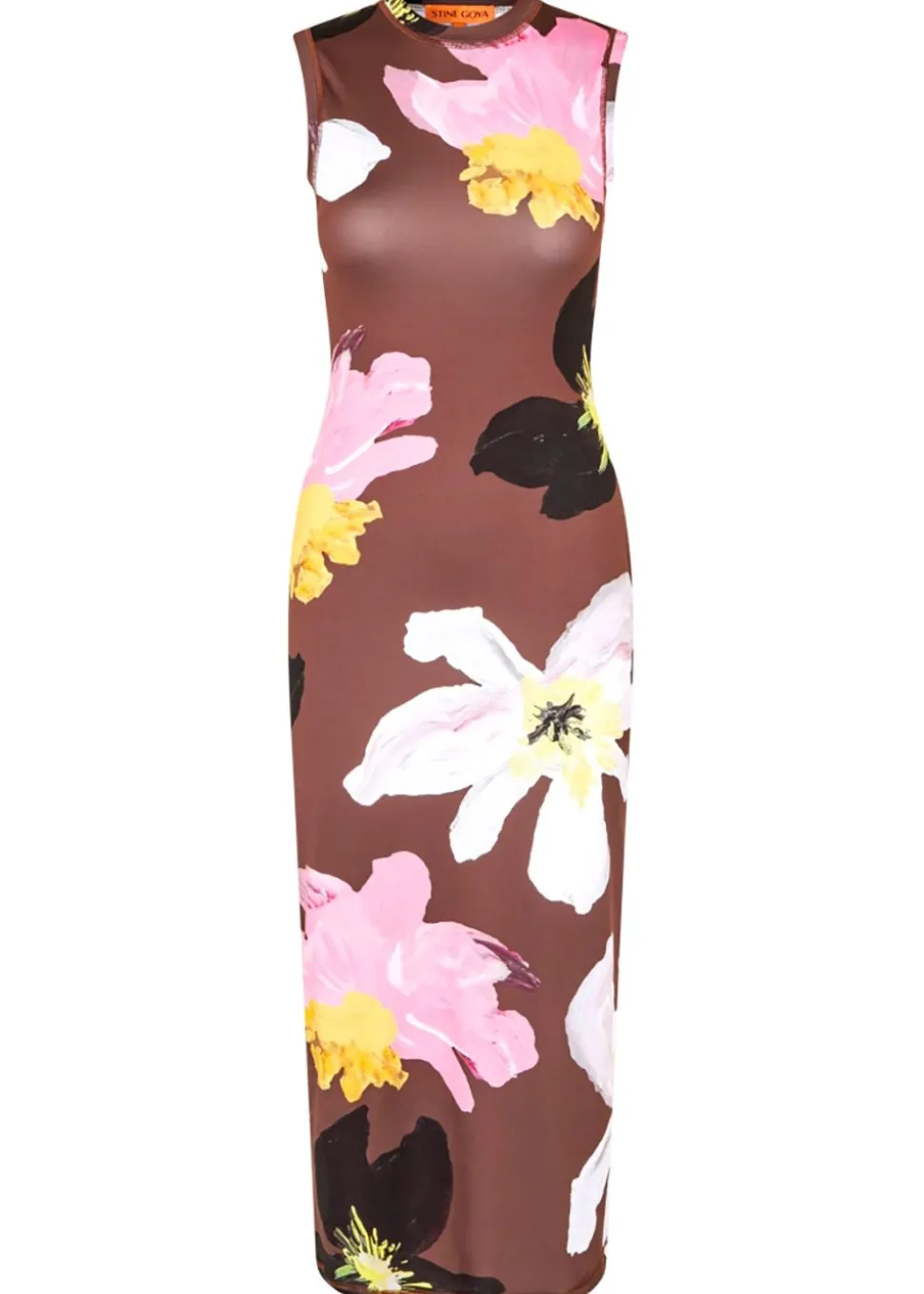 Elastic Tank Crewneck Dress