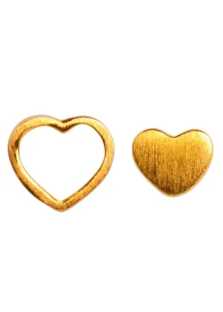 Family Love Earrings Pair Brushed