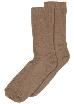 Fine Wool Rib Socks