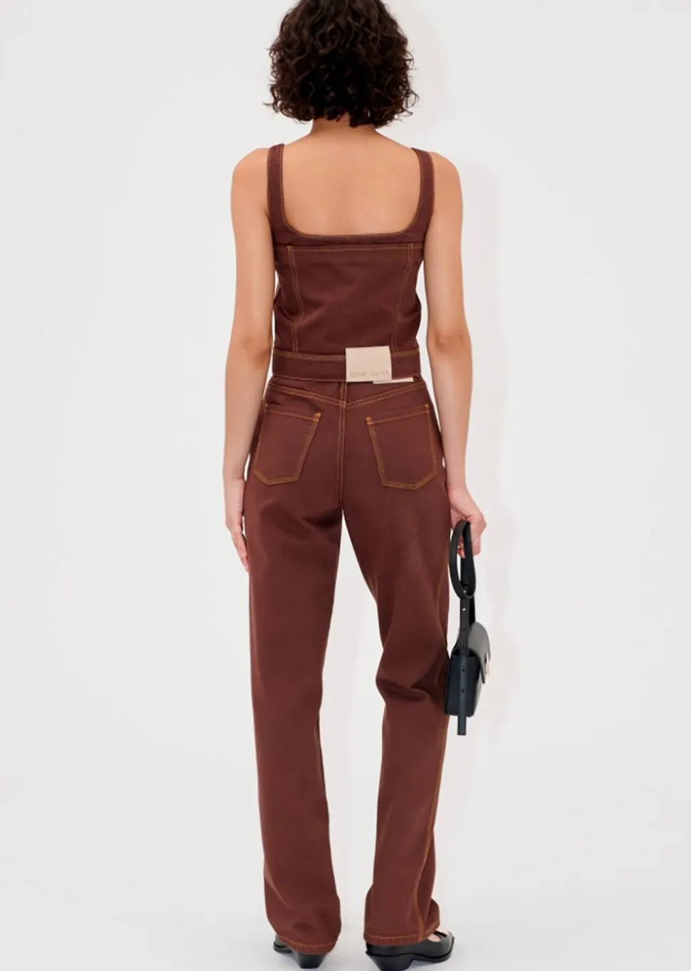 High Waist Straight Cut Pants