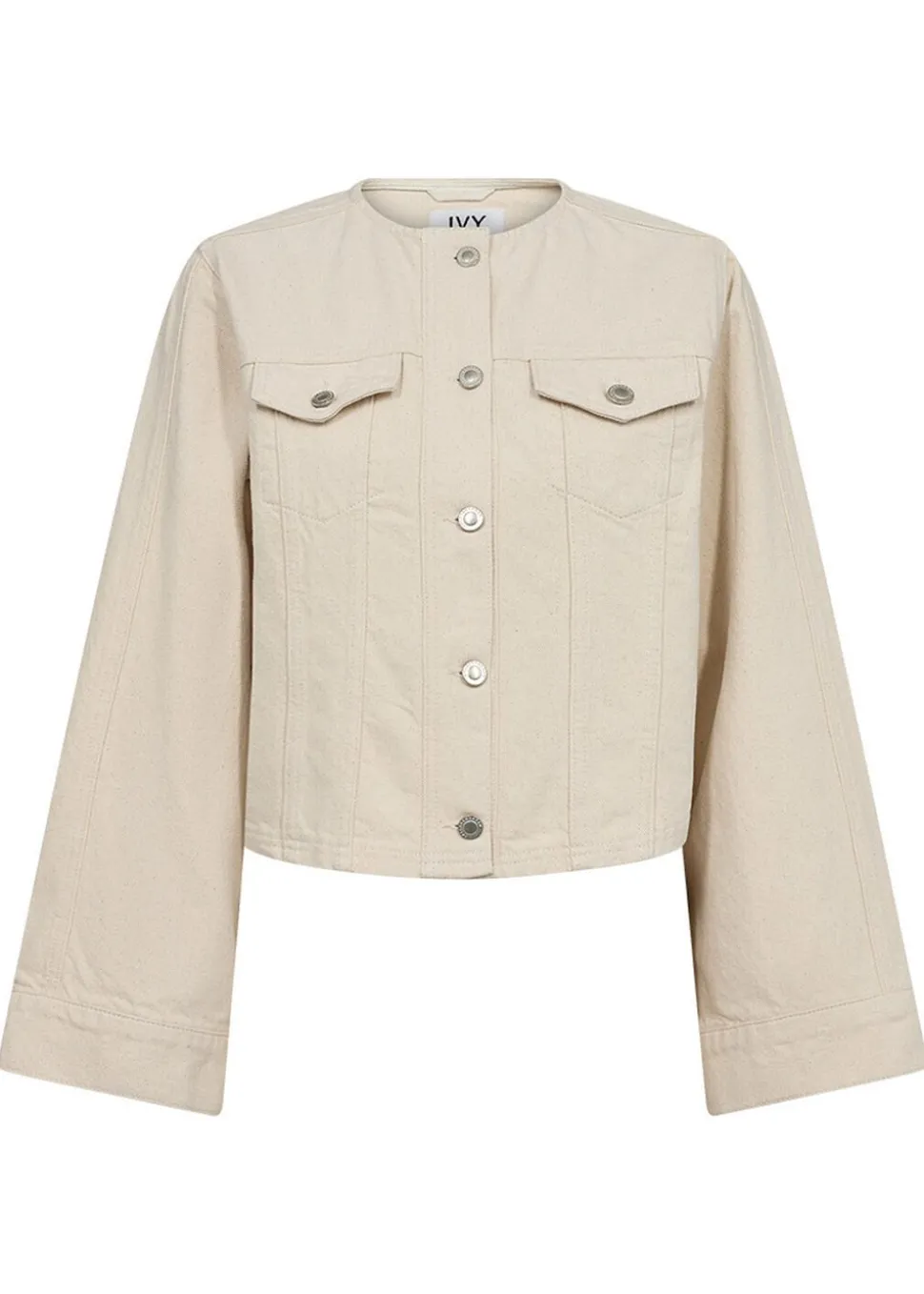 IVY-Jazz Short Jacket Wash Ecru