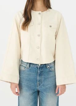 IVY-Jazz Short Jacket Wash Ecru