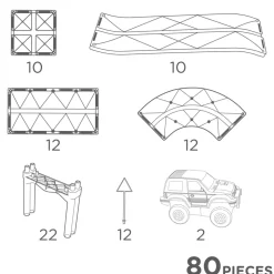 Large Race Track Pastel | 80 pieces