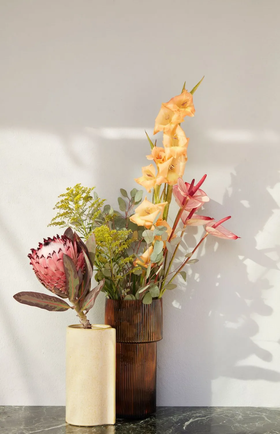 Leaf Pots Yellow (set of 2)