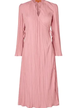 Long Sleeve Wrap Tie Dress