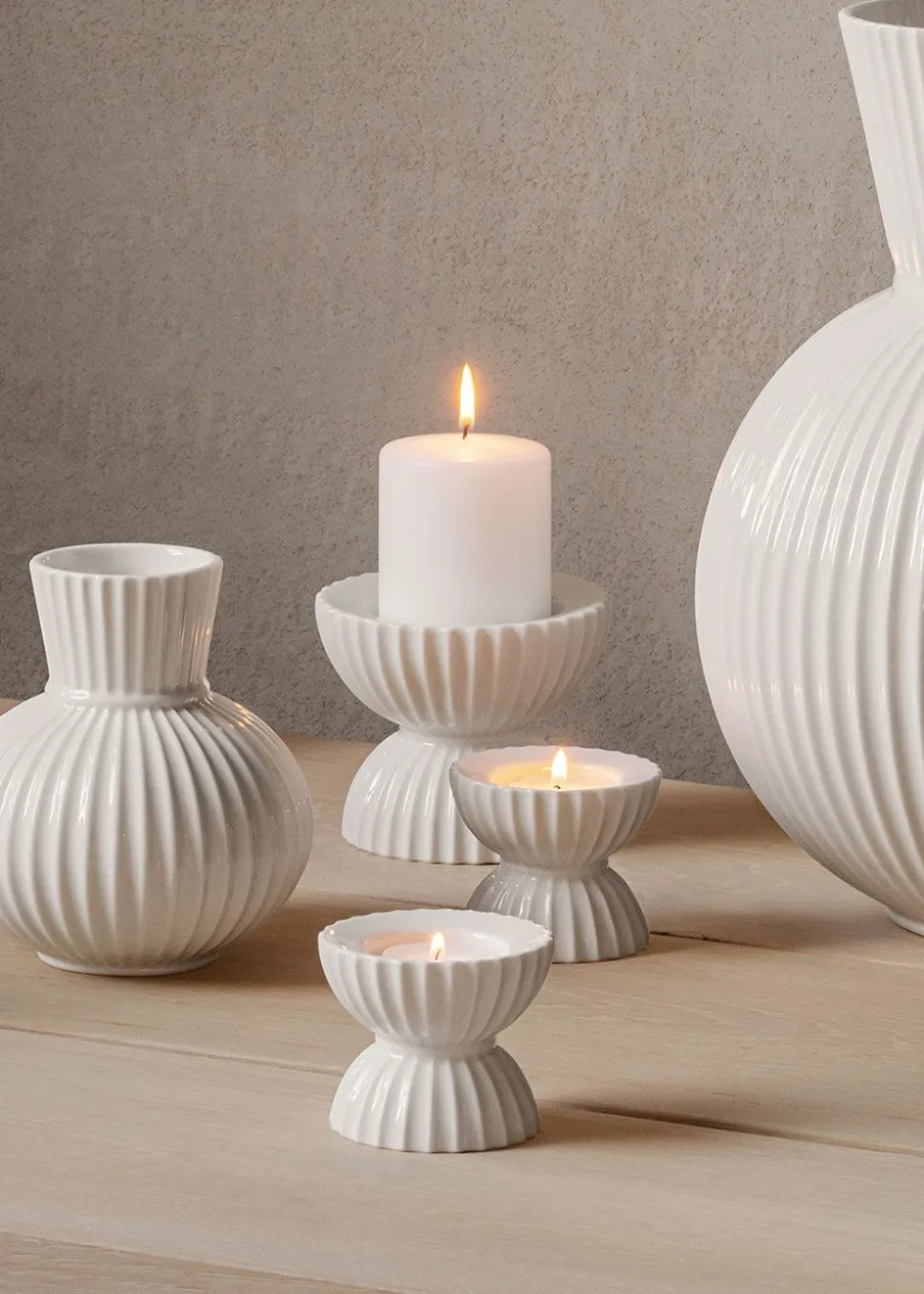 Lyngby Tura Block Candle Holder