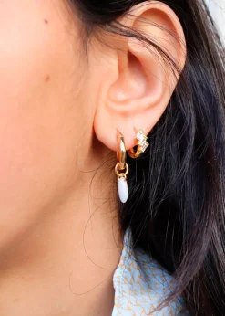 Mirach Crystal Hoops