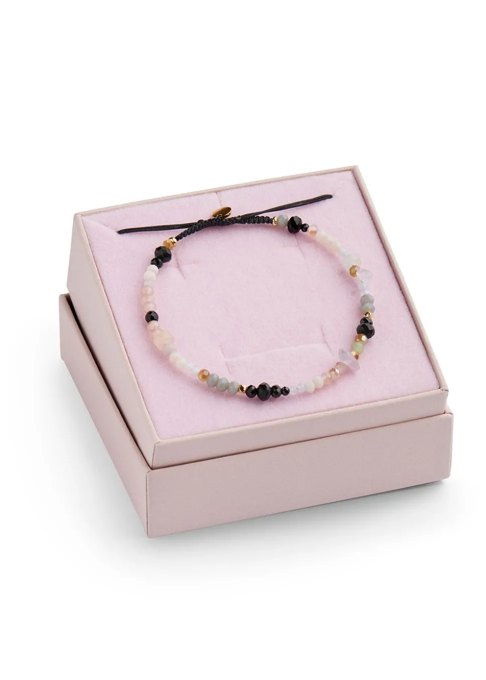 PlanBørnefonden Shades Bracelet Soft Colors and Black Ribbon