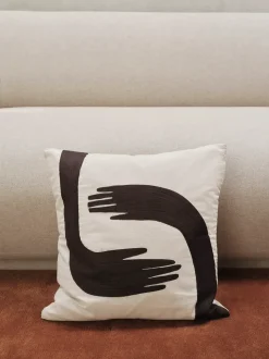 Pose Cushion Cover - Coffee/undyed