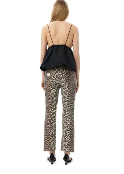 Print Denim Betzy Cropped
