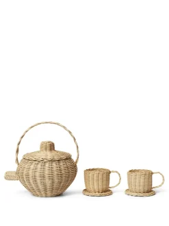 Rattan Tea Set - Natural