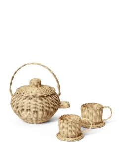 Rattan Tea Set - Natural