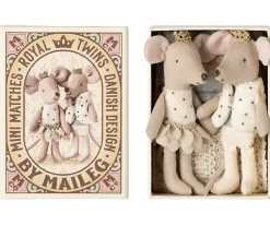 Royal Twin Mice, Little Sister And Brother In Matchbox
