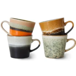 70s Cappuccino Mugs (Set of 4)