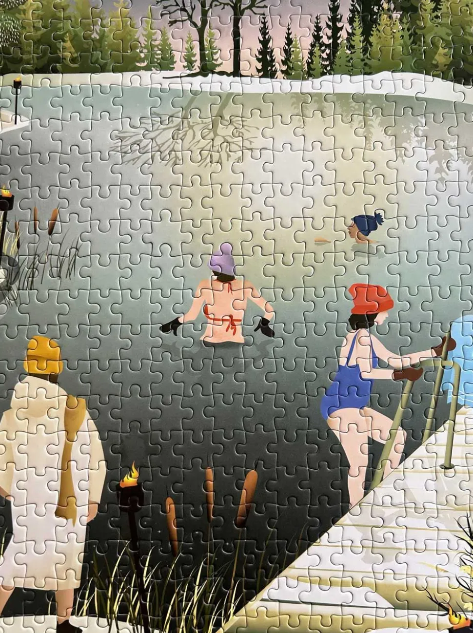 Sauna By The Lake - Puzzle 1000 Pcs