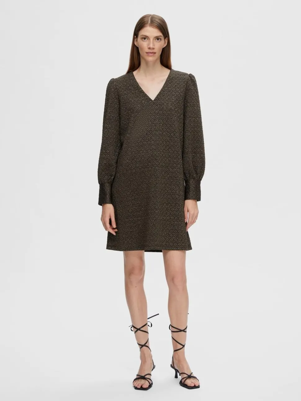 SLFAgnethe Glitter Jacquard Short Dress