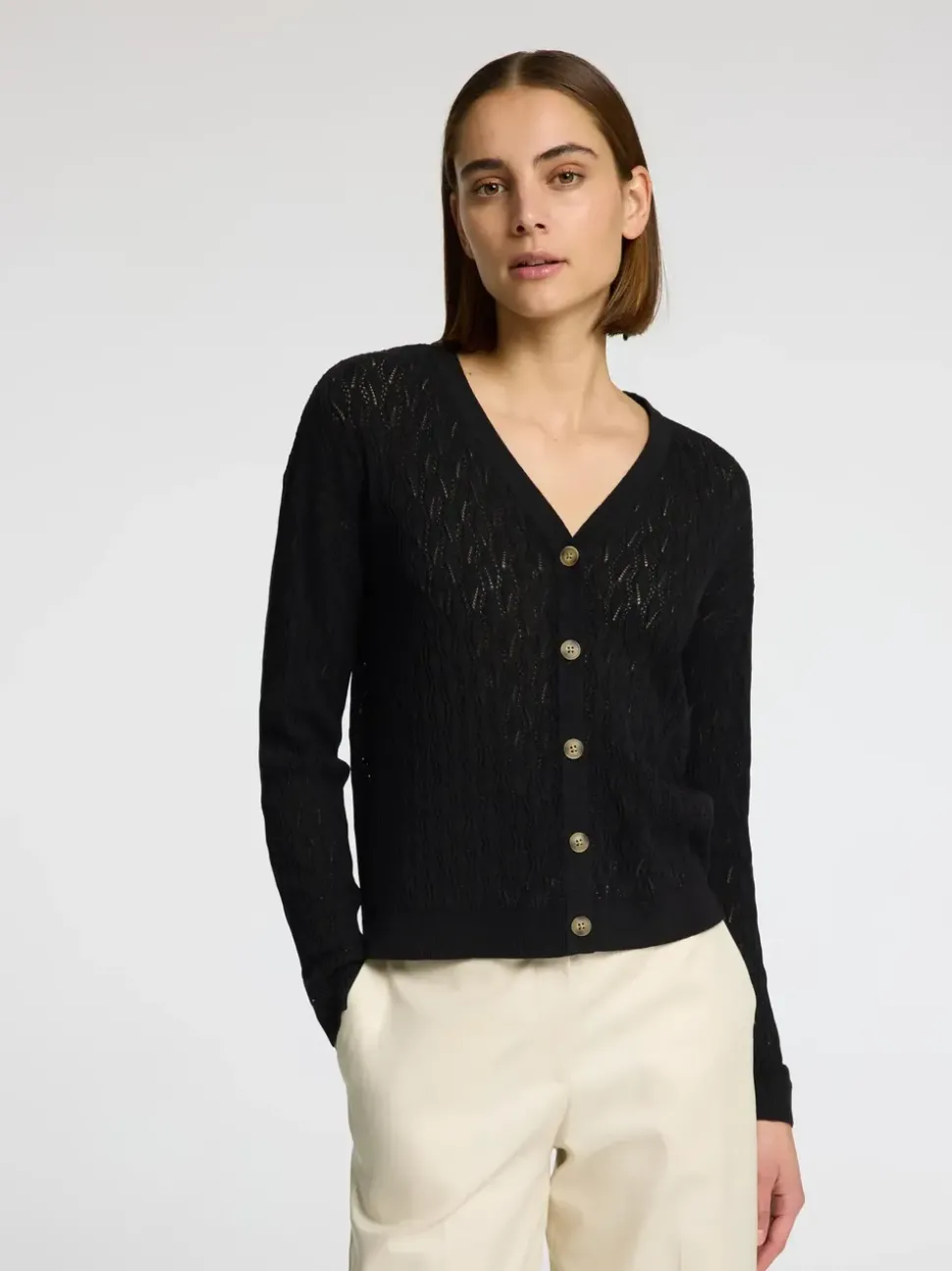 SLFAgny LS Knit Structure Cardigan