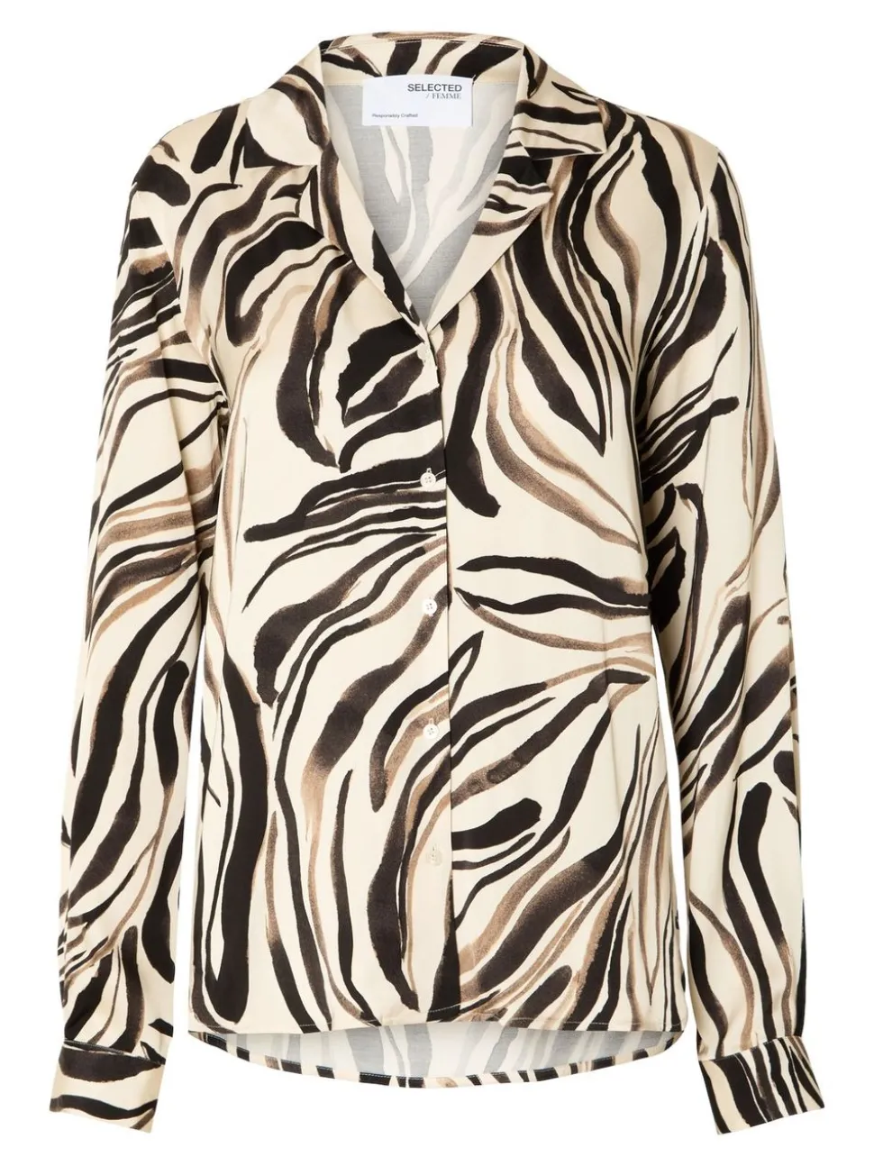 SLFAlana - Aronia LS Satin Shirt