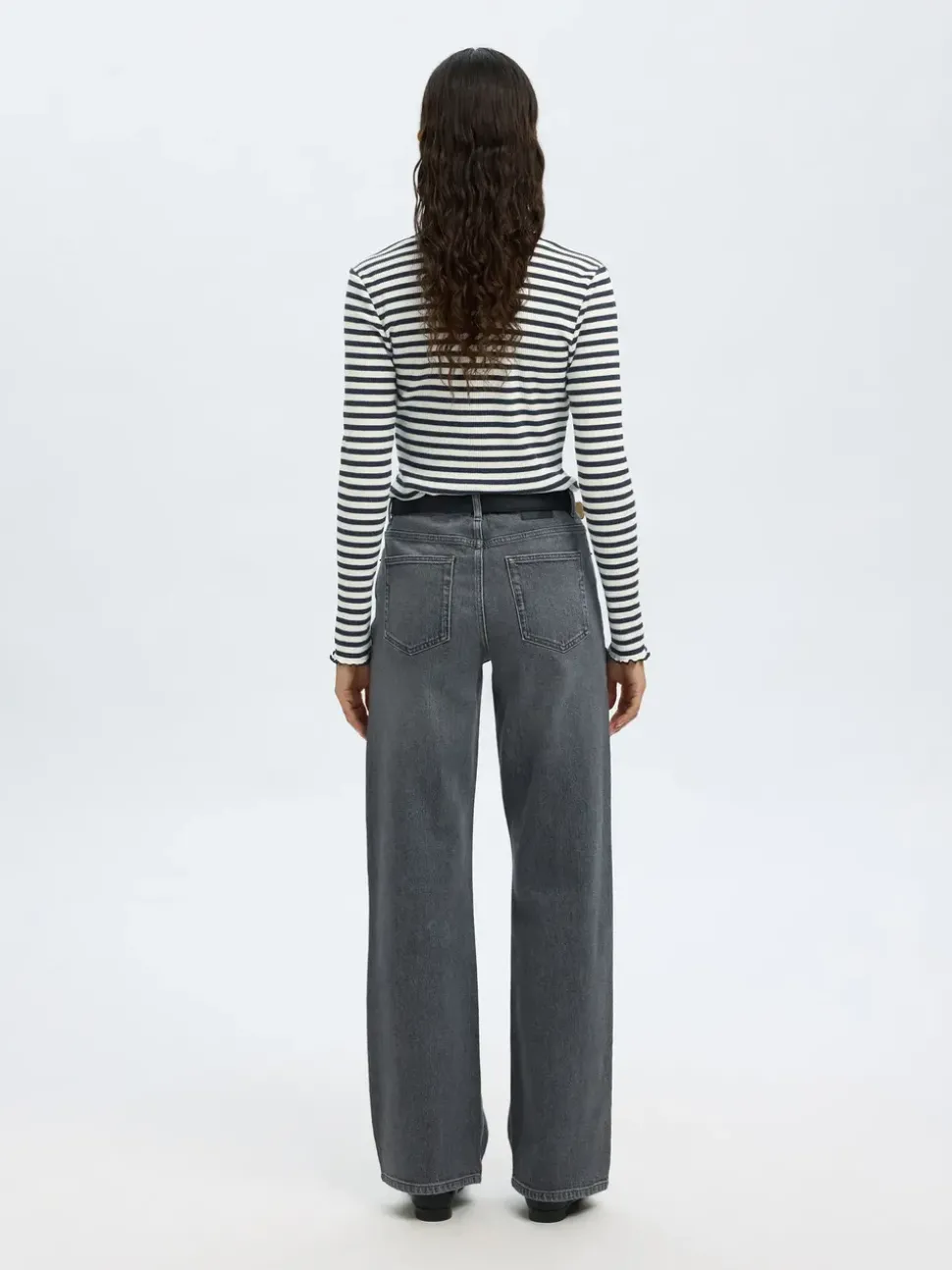 SLFAnna LS Crew Neck Tee Stripes