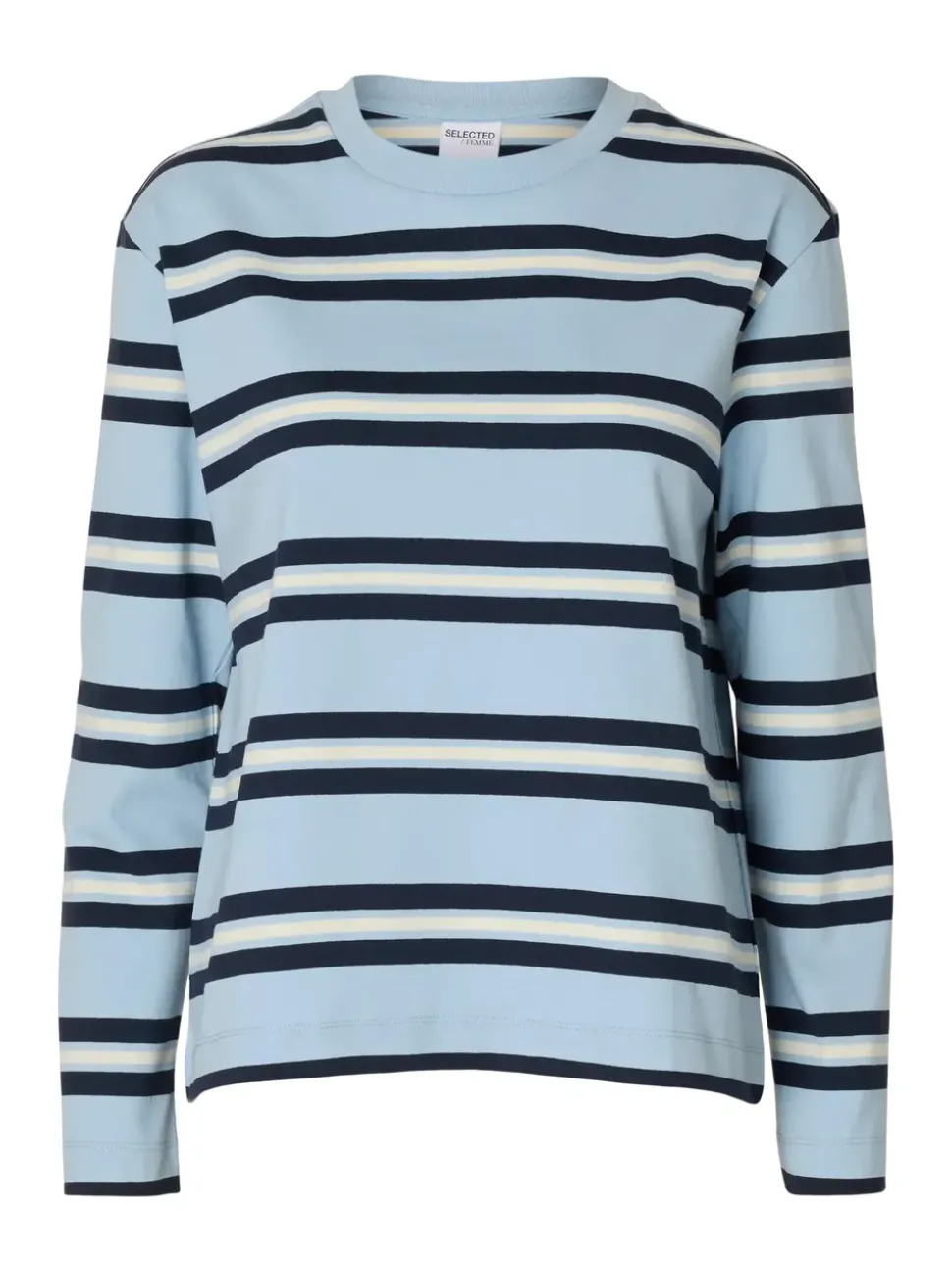 SLFBoxy-Luma LS O-Neck Tee