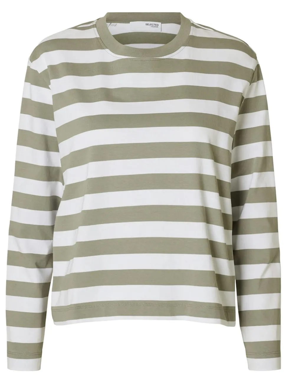SLFEssential LS Striped Boxy Tee NOOS