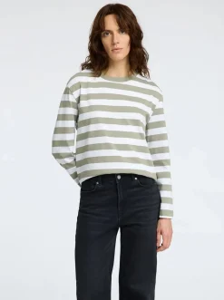 SLFEssential LS Striped Boxy Tee NOOS