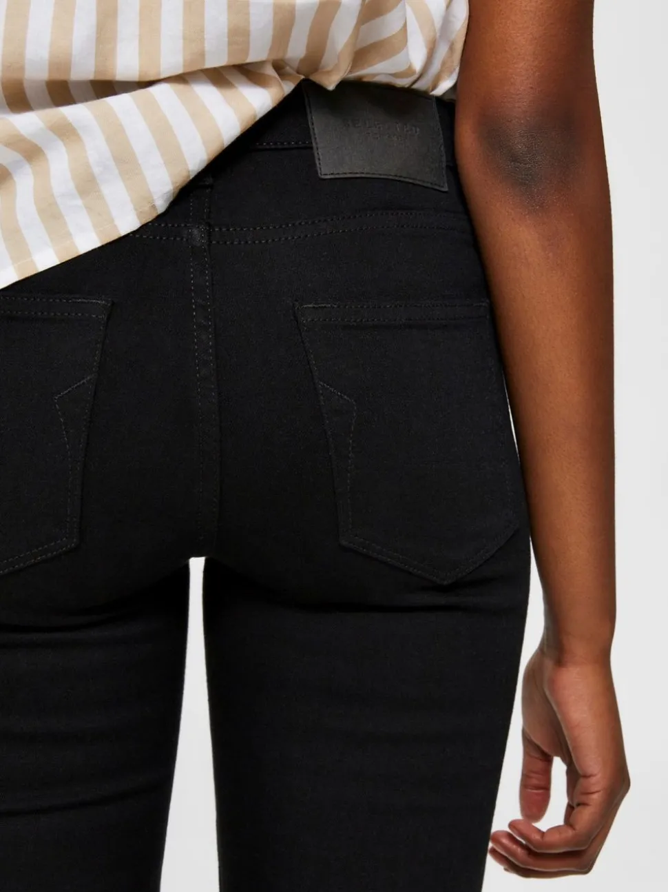 SLFIda Skinny Black Shorts