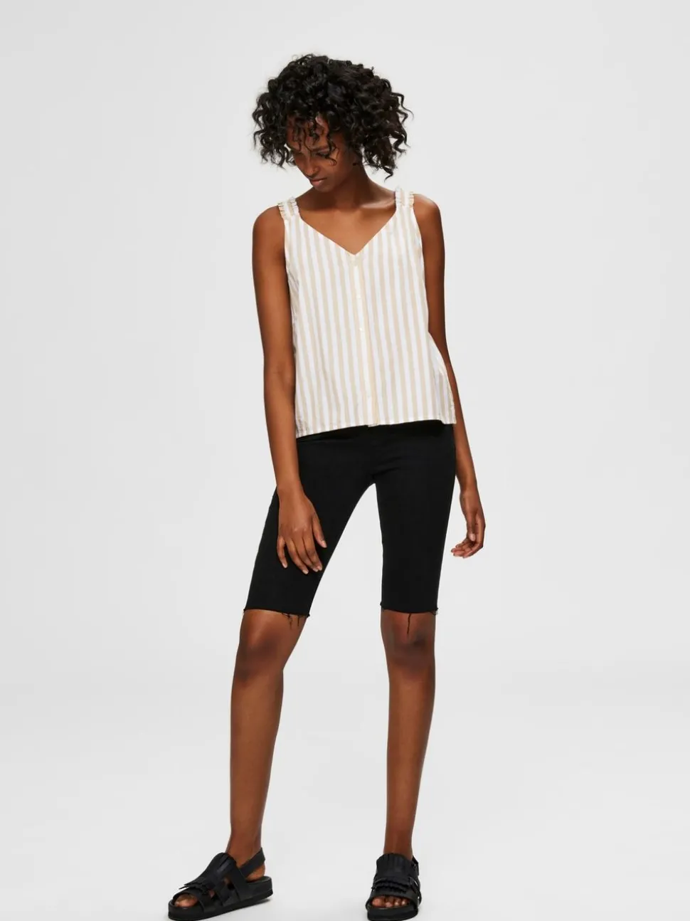 SLFIda Skinny Black Shorts