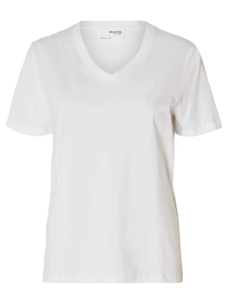 SLFMyessential SS V-neck Tee