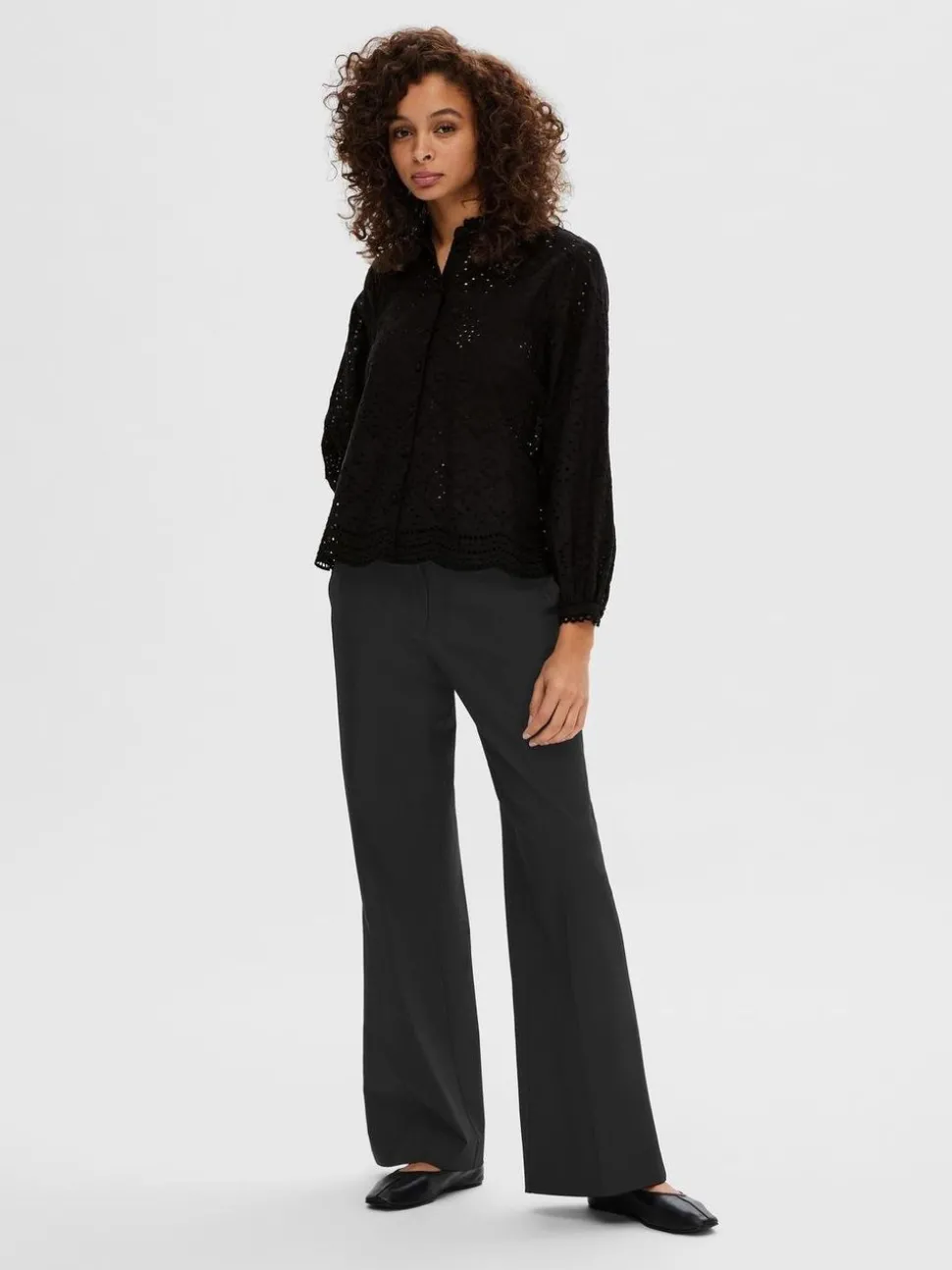 SLFTatiana LS Embr Shirt
