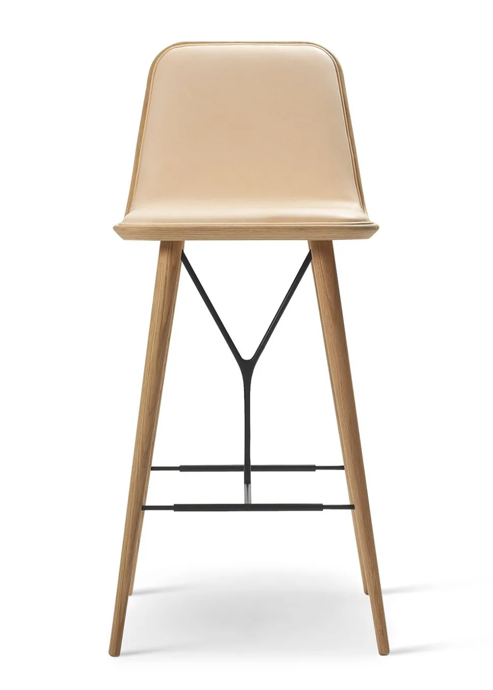 Spine Wood Barstool 1731 by Space Copenhagen