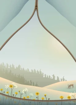 Tent with a view - poster