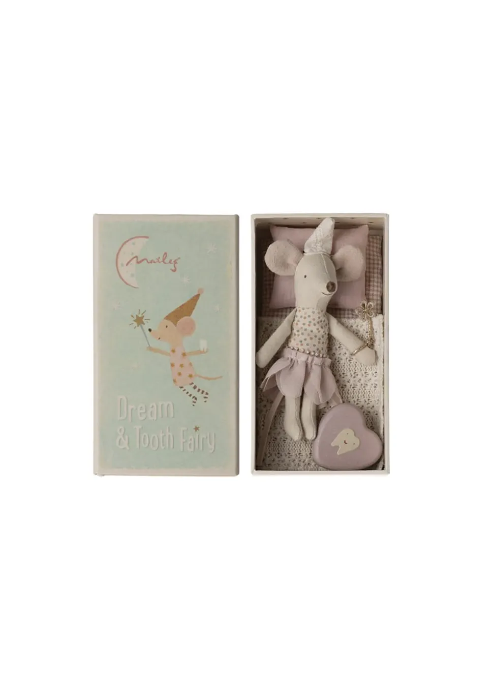 Tooth fairy mouse in matchbox