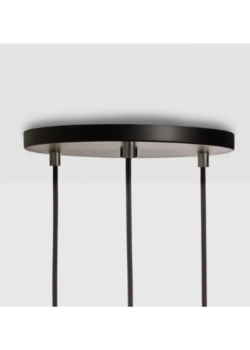 Triple Pendant Canopy - White/Black
