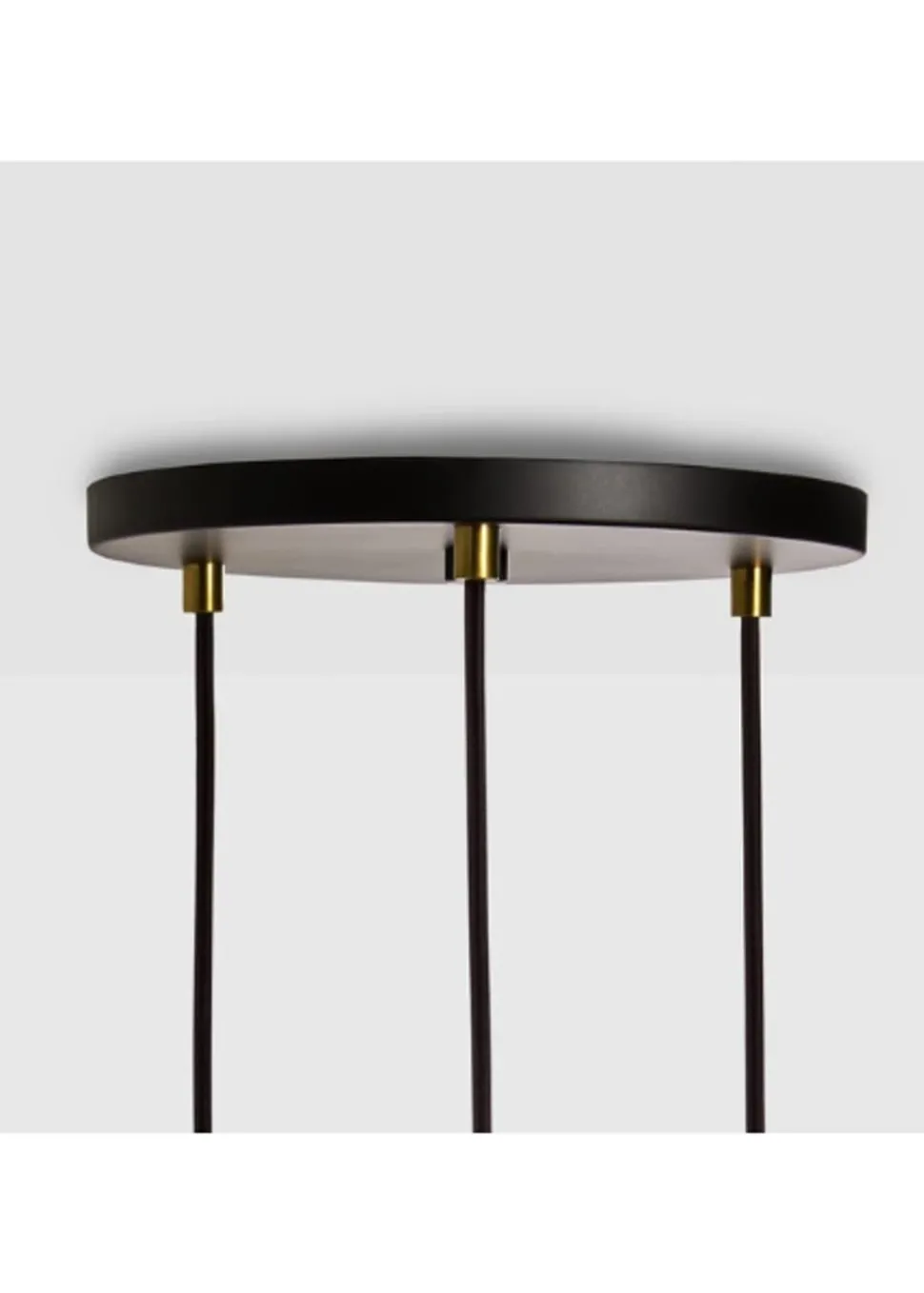 Triple Pendant Canopy - White/Black