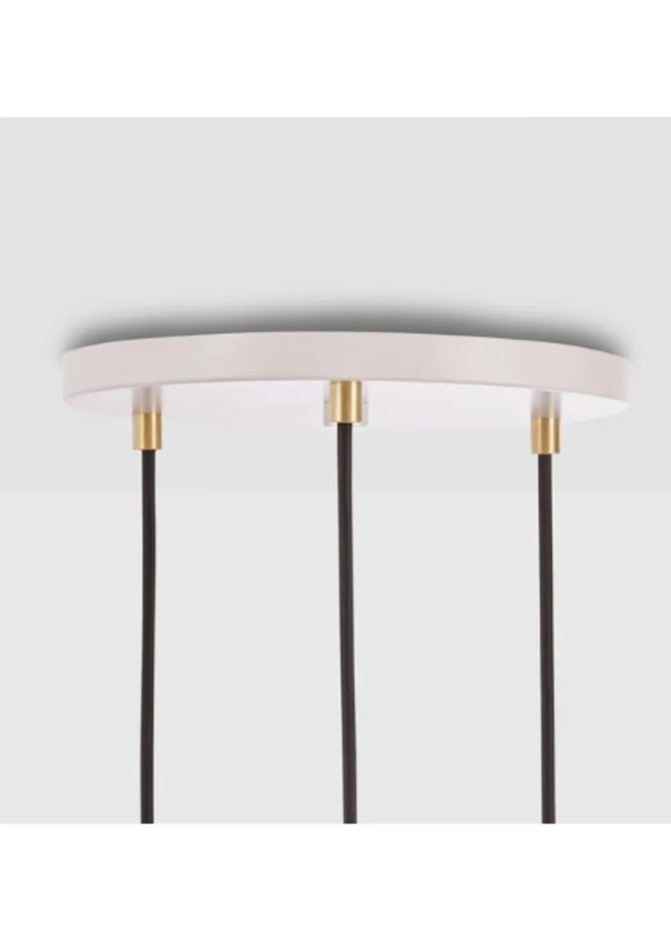 Triple Pendant Canopy - White/Black