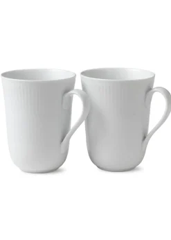 Vit Räfflat - Mugg
