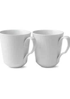 Vit Räfflat - Mugg