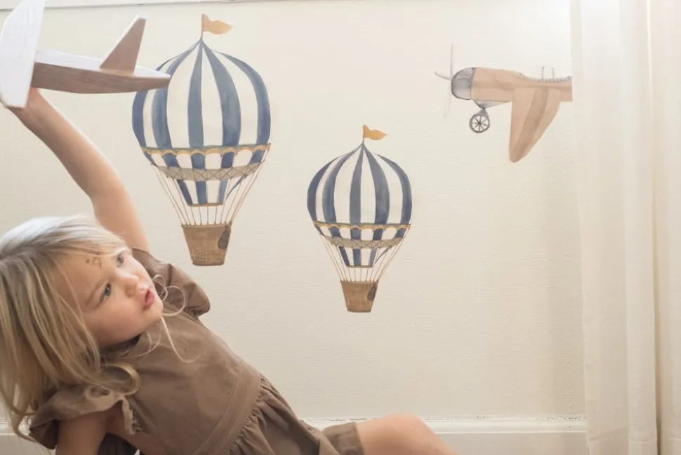 Wallsticker Retro air balloon